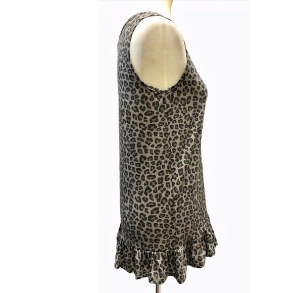 Entro Womens Leopard Print Sleeveless Knit Top - Picture 4 of 12